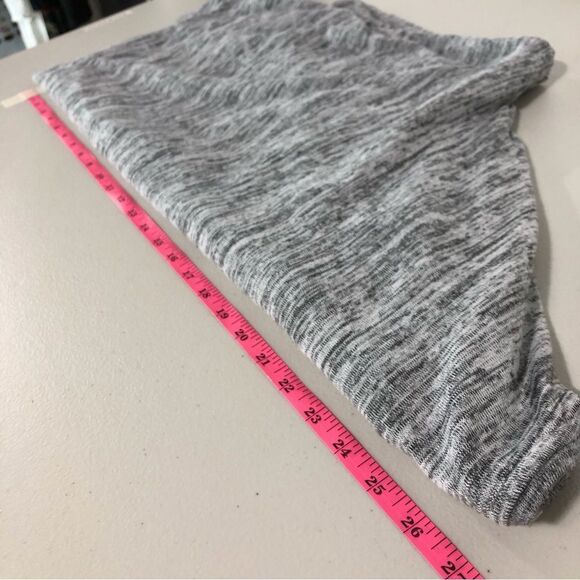 Catherines Shirt Womens 2X Penguin Sequins Gray Marl Ruched Tie Sides 3/4 Sleeve - Picture 7 of 10